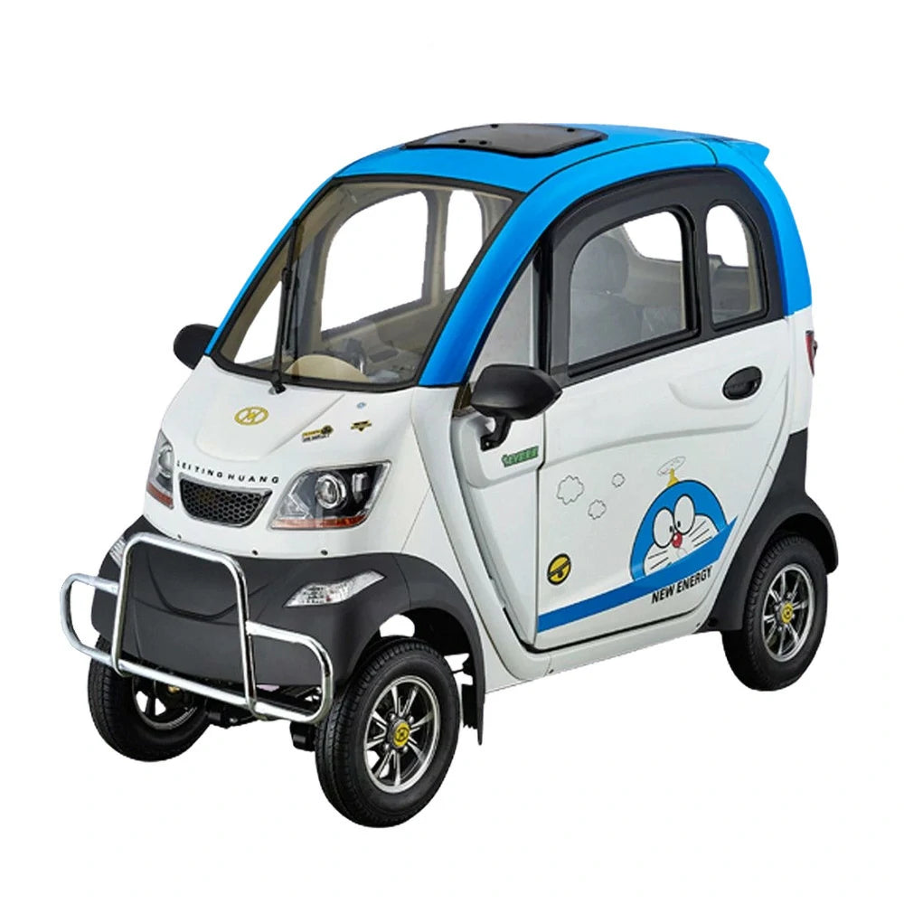 ROLLUX Enclosed Mobility Scooter with Armrest Control - Swivel Seat, Air Conditioning, 60V1200W Motor, 70-80km Long Range, All-Weather Comfort