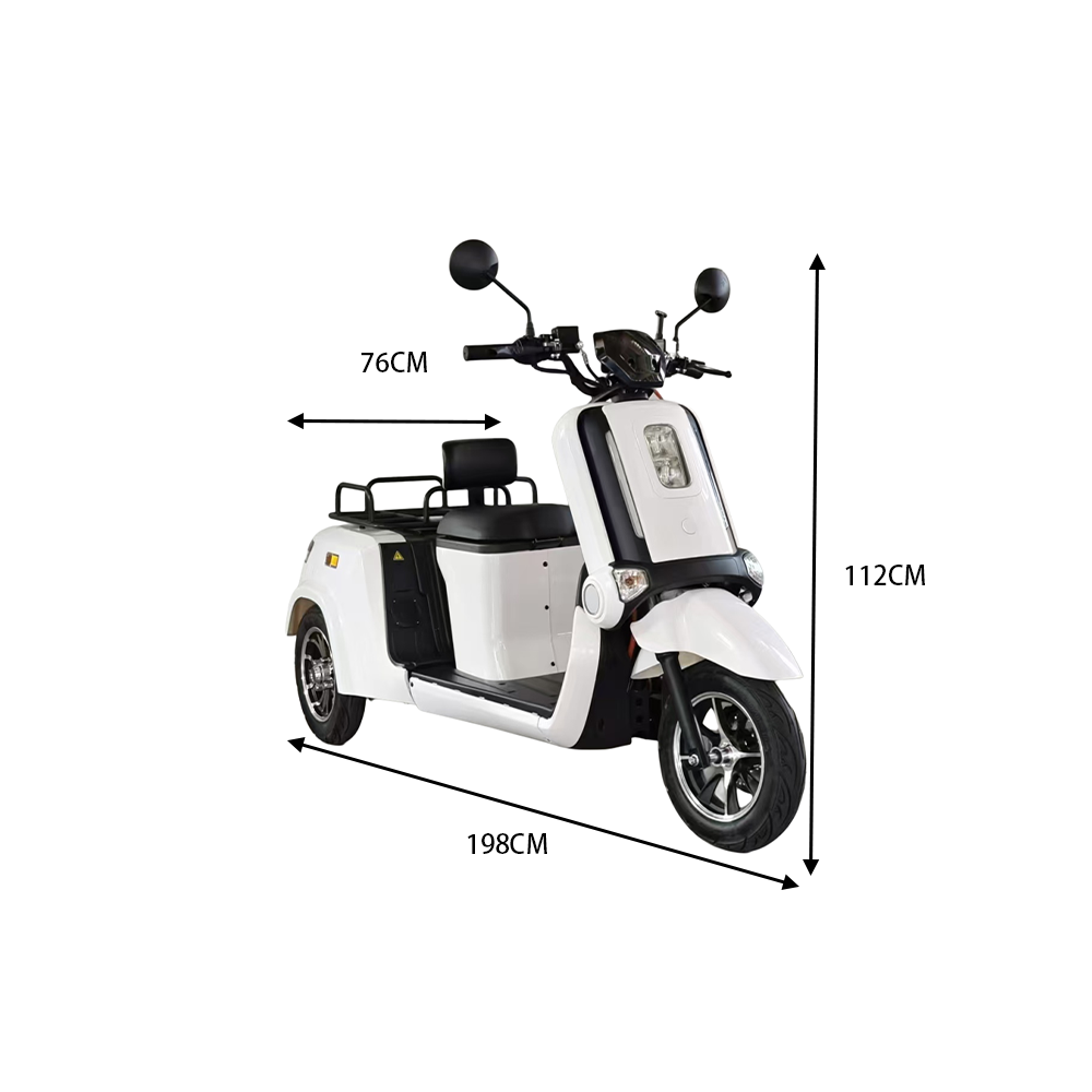 ROLLUX E2A 1000W 72V 32AH 3 Wheels Mobility Scooter 120KG Weight Capacity