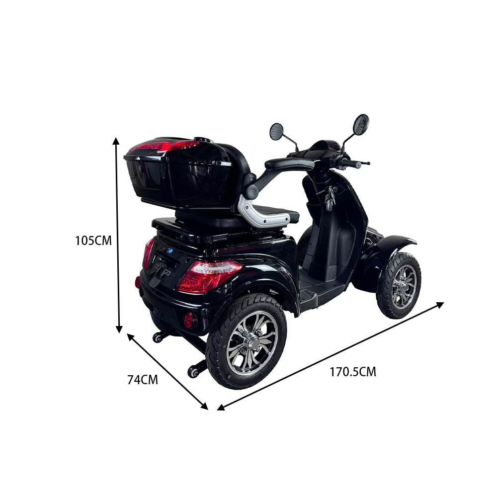 ROLLUX F2 1000W 4 Wheels Mobility Scooter 300KG Weight Capacity