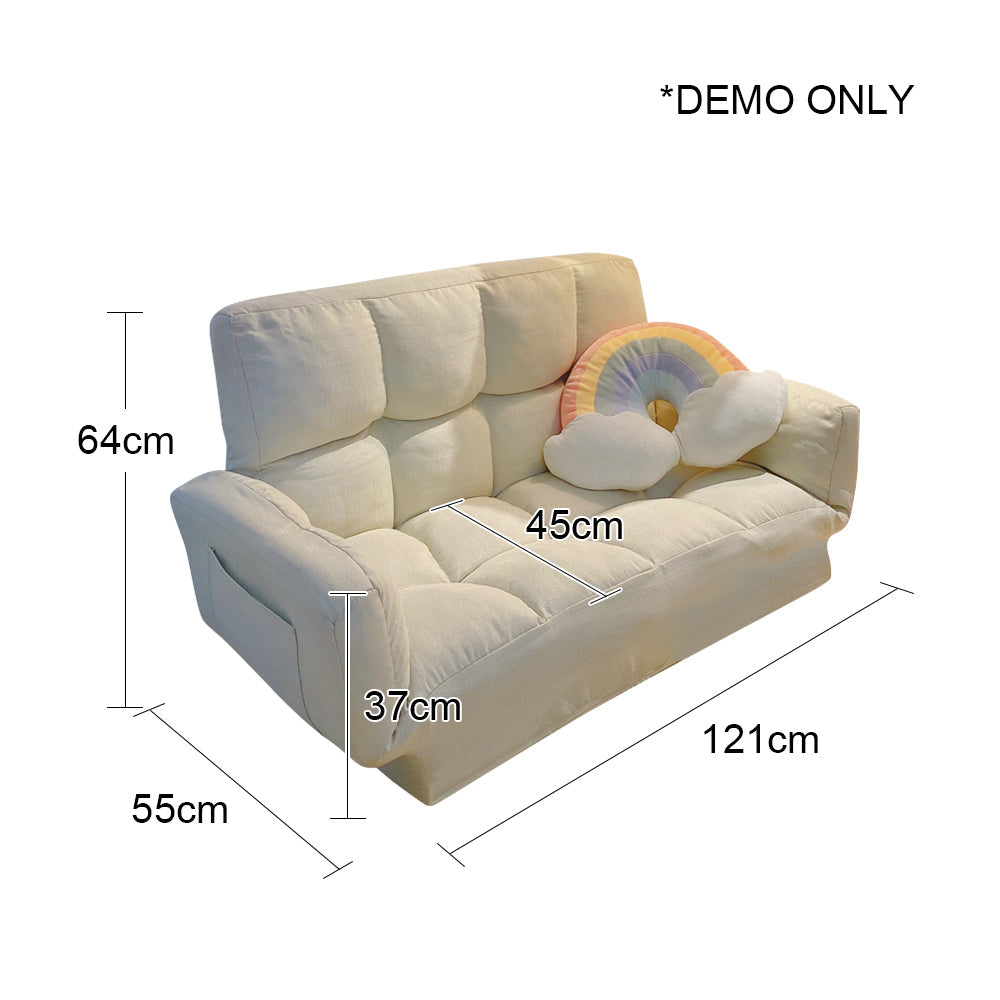 LIVARA Adjustable Armrest Sofa High-Density Sponge