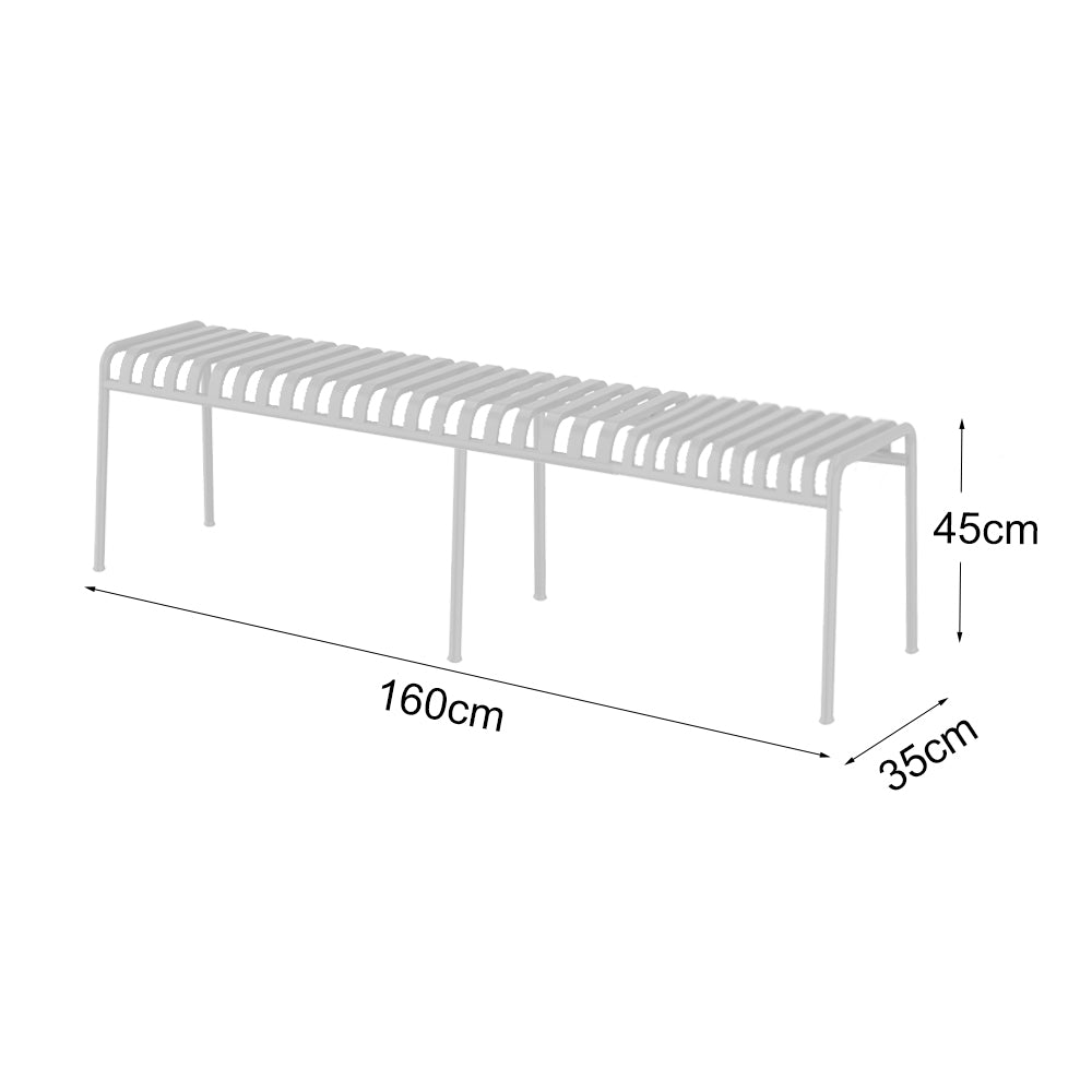 SOLARA Outdoor Iron Table/Bench/Chair/Sofa/Bar Stool - White