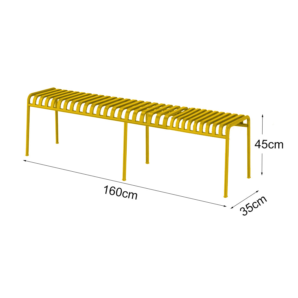 SOLARA Outdoor Iron Table/Bench/Chair/Sofa/Bar Stool - Yellow