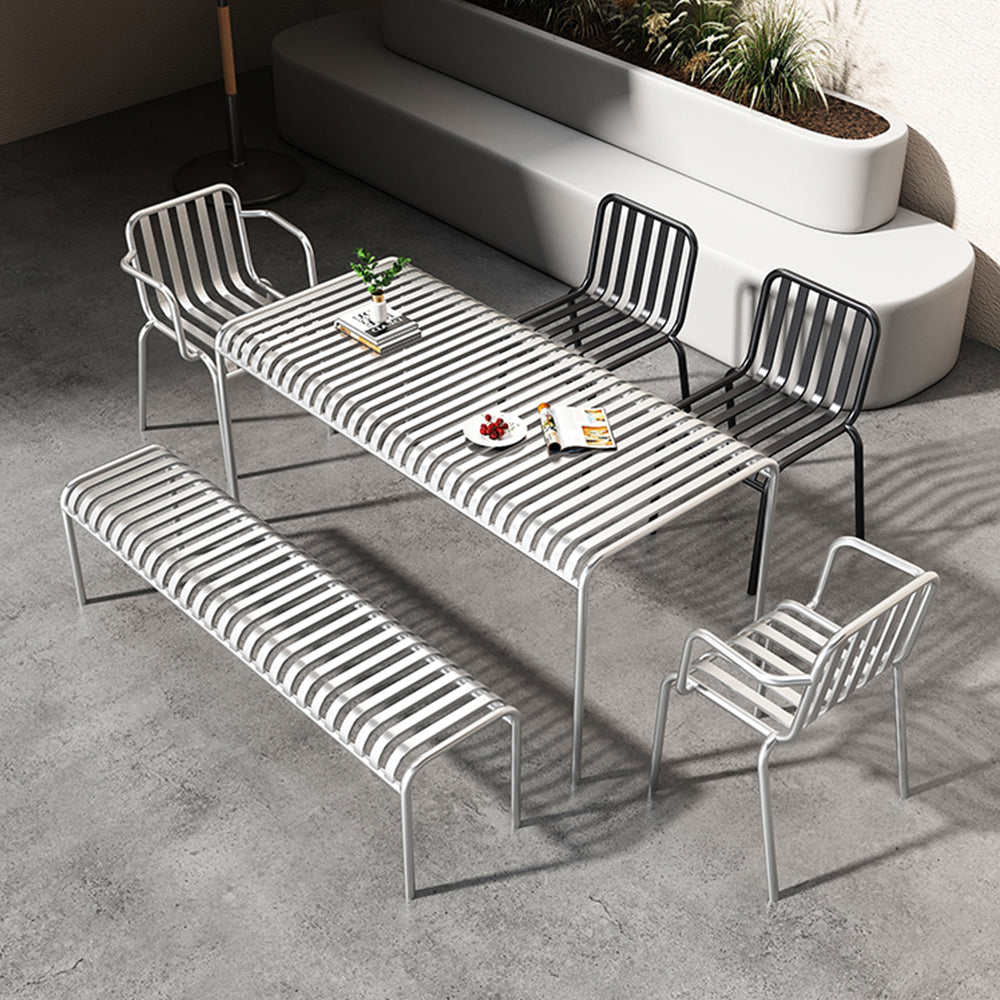 SOLARA Outdoor Iron Table/Bench/Chair/Sofa/Bar Stool - White