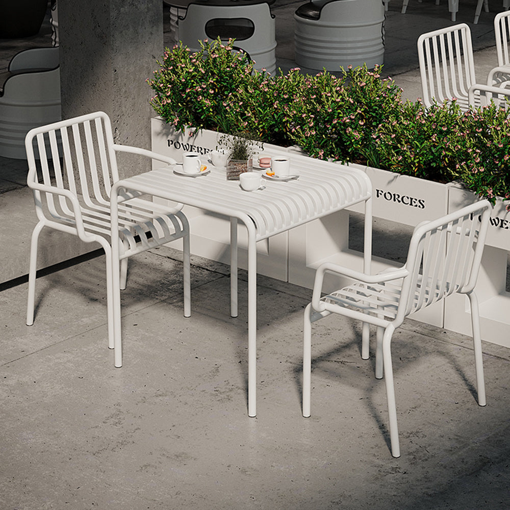 SOLARA Outdoor Iron Table/Bench/Chair/Sofa/Bar Stool - White