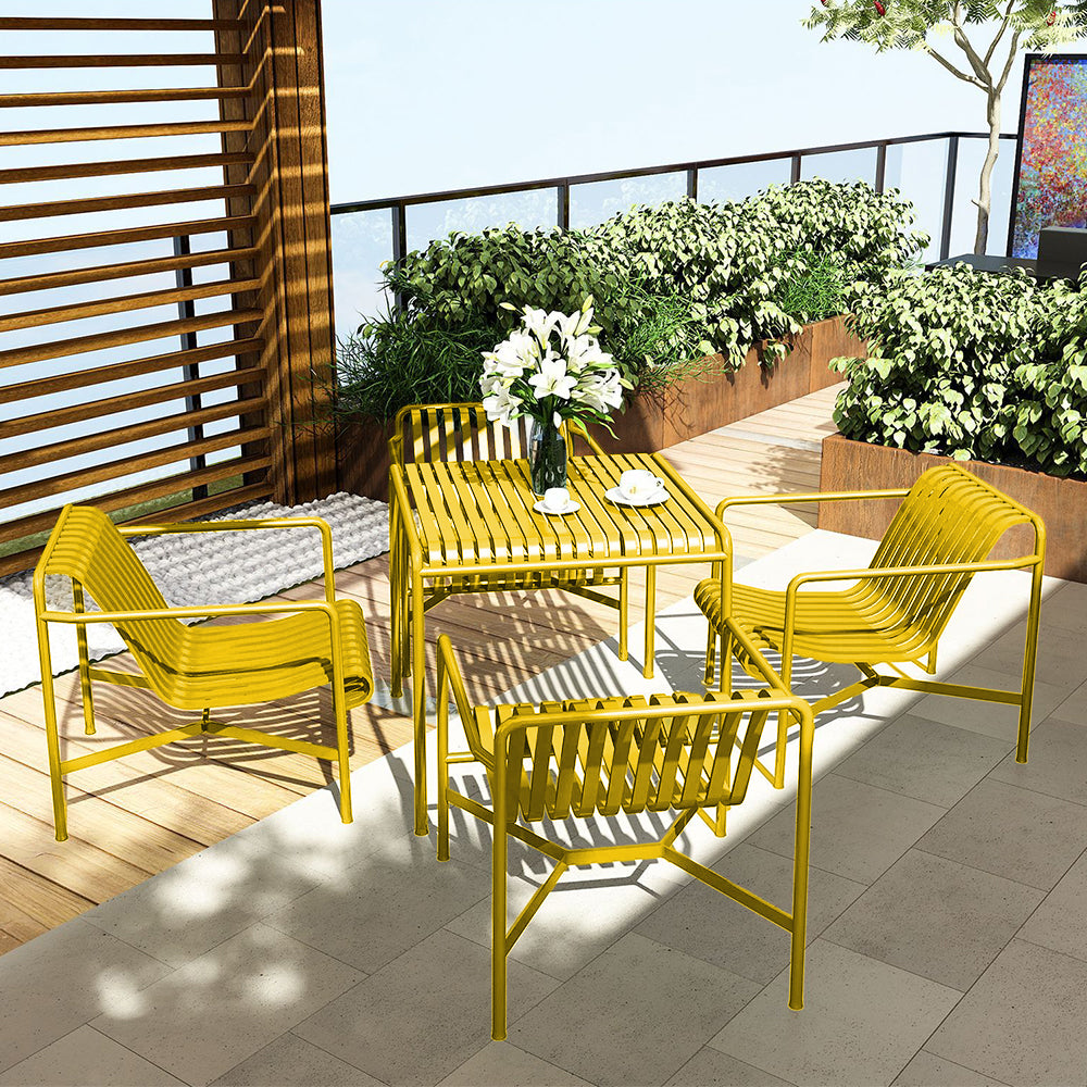 SOLARA Outdoor Iron Table/Bench/Chair/Sofa/Bar Stool - Yellow