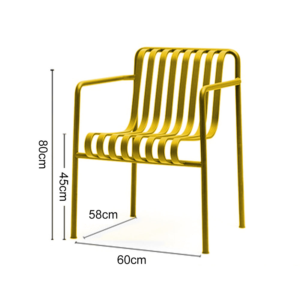 SOLARA Outdoor Iron Table/Bench/Chair/Sofa/Bar Stool - Yellow