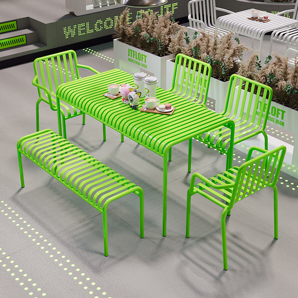 SOLARA Outdoor Iron  Chair/Sofa - Light Green