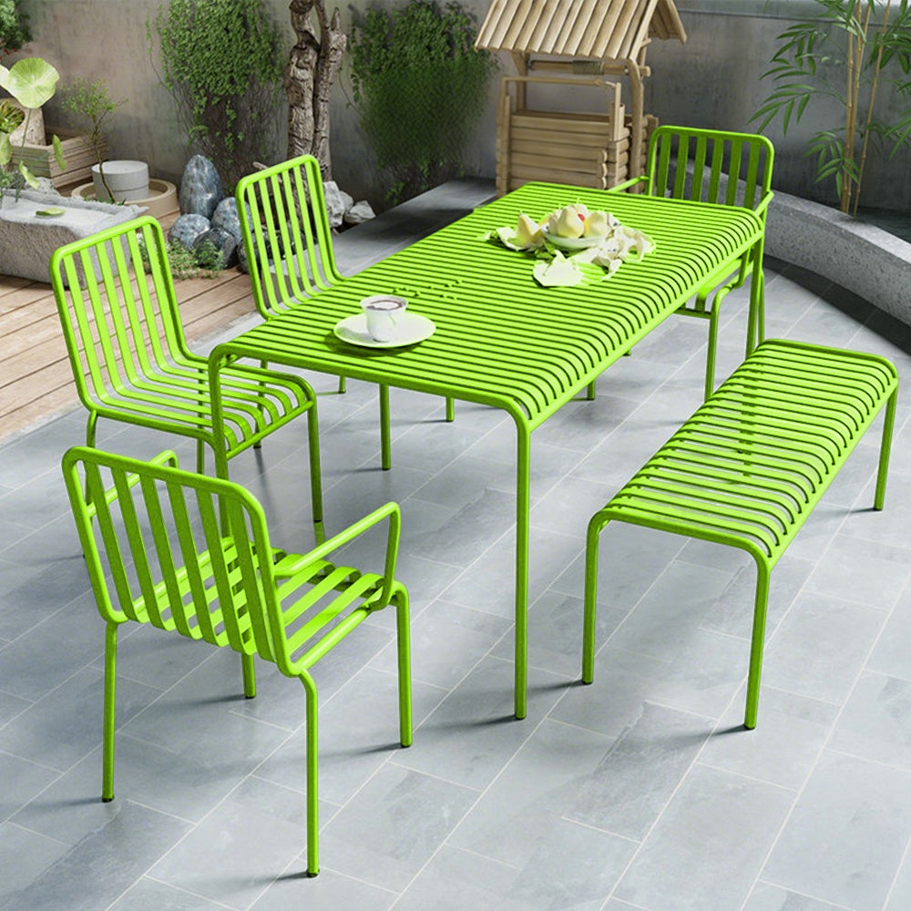 SOLARA Outdoor Iron  Chair/Sofa - Light Green