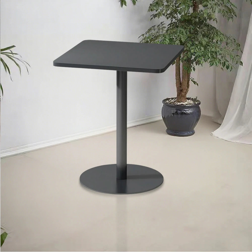 SOLARA 60/70/120/160cm Gray Square Iron Table, Durable Metal Build for Patio, Balcony, or Garden Use