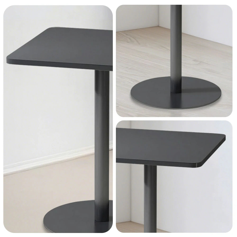 SOLARA 60/70/120/160cm Gray Square Iron Table, Durable Metal Build for Patio, Balcony, or Garden Use