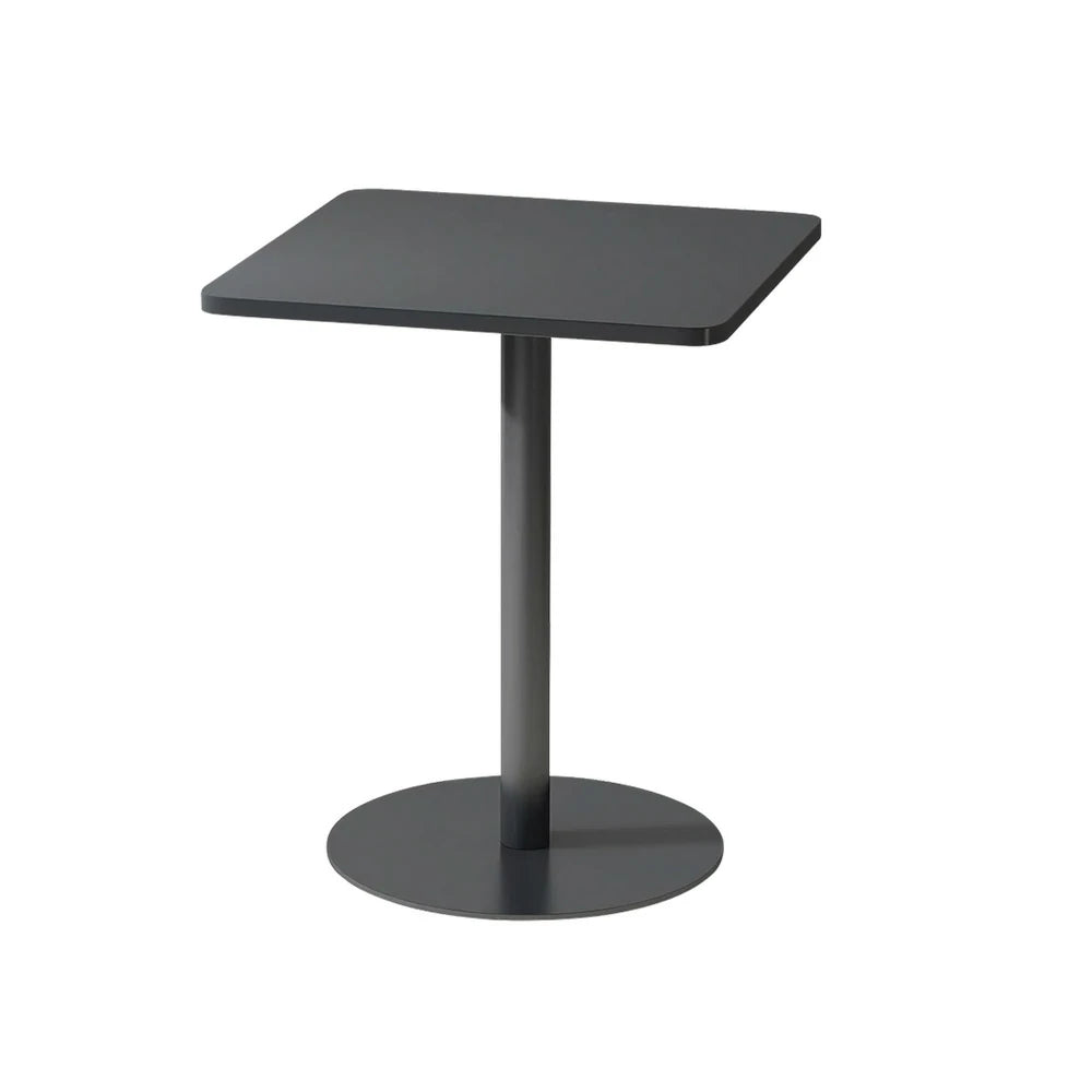 SOLARA 60/70/120/160cm Gray Square Iron Table, Durable Metal Build for Patio, Balcony, or Garden Use