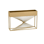 SOLARA ZFL01 Minimalist Style 120cm Modular Gold/Black/White Metal Planter with Partition FunctionSaving for Outdoor Use