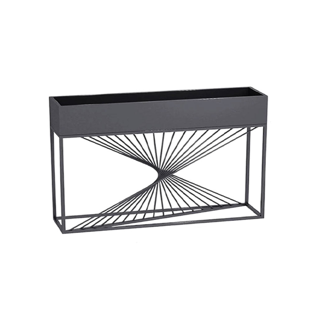 SOLARA ZFL02 Minimalist Style 140cm Modular White/Gold/Black Metal Planter with Partition FunctionSaving for Outdoor Use