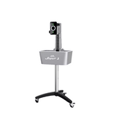 DOUBLE FISH Super 3 Plus Standing Intelligent Technology Table Tennis Serve Machine -Grey&Blue