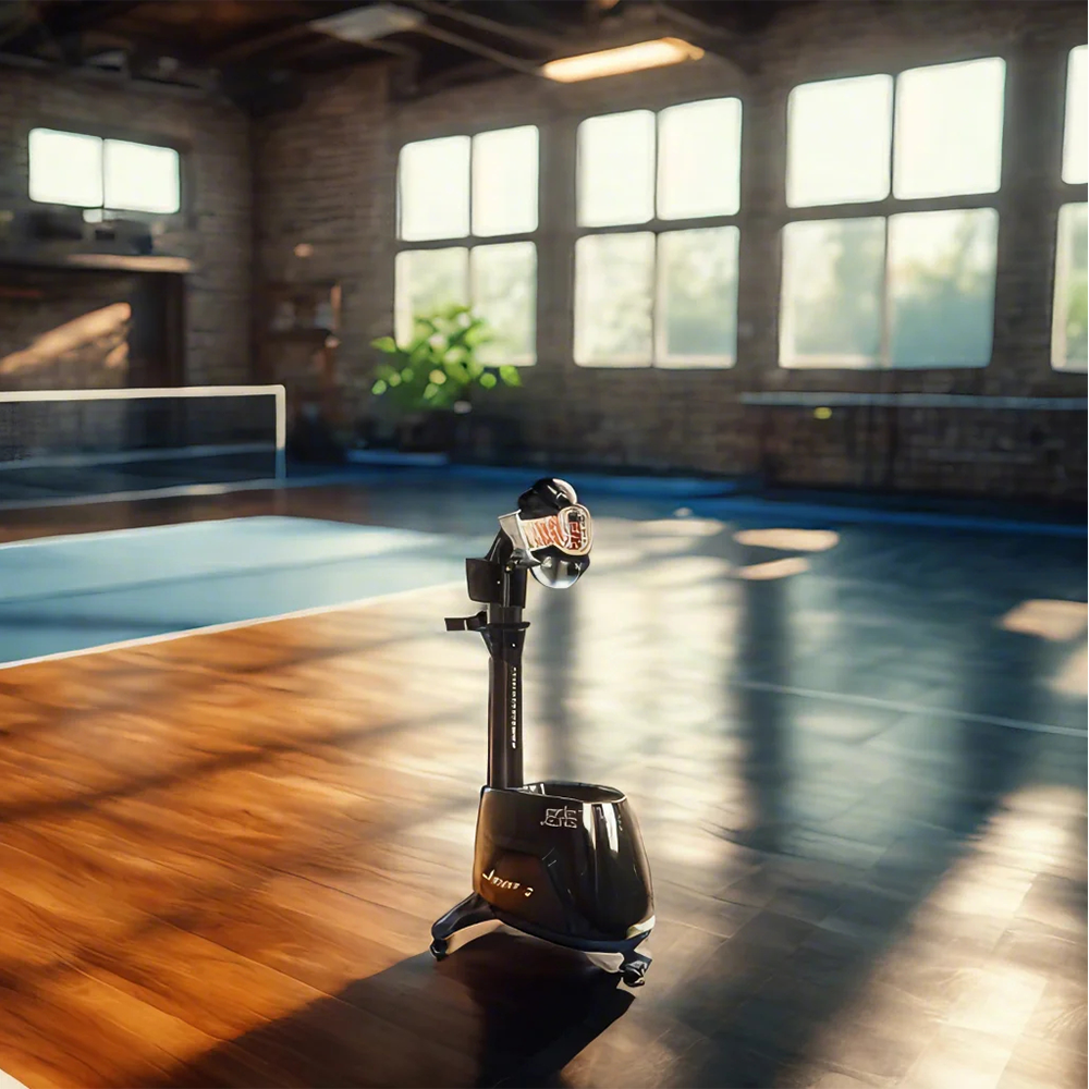 DOUBLE FISH Super 5 Vertical Intelligent Technology Table Tennis Serving Machine -Black&Blue