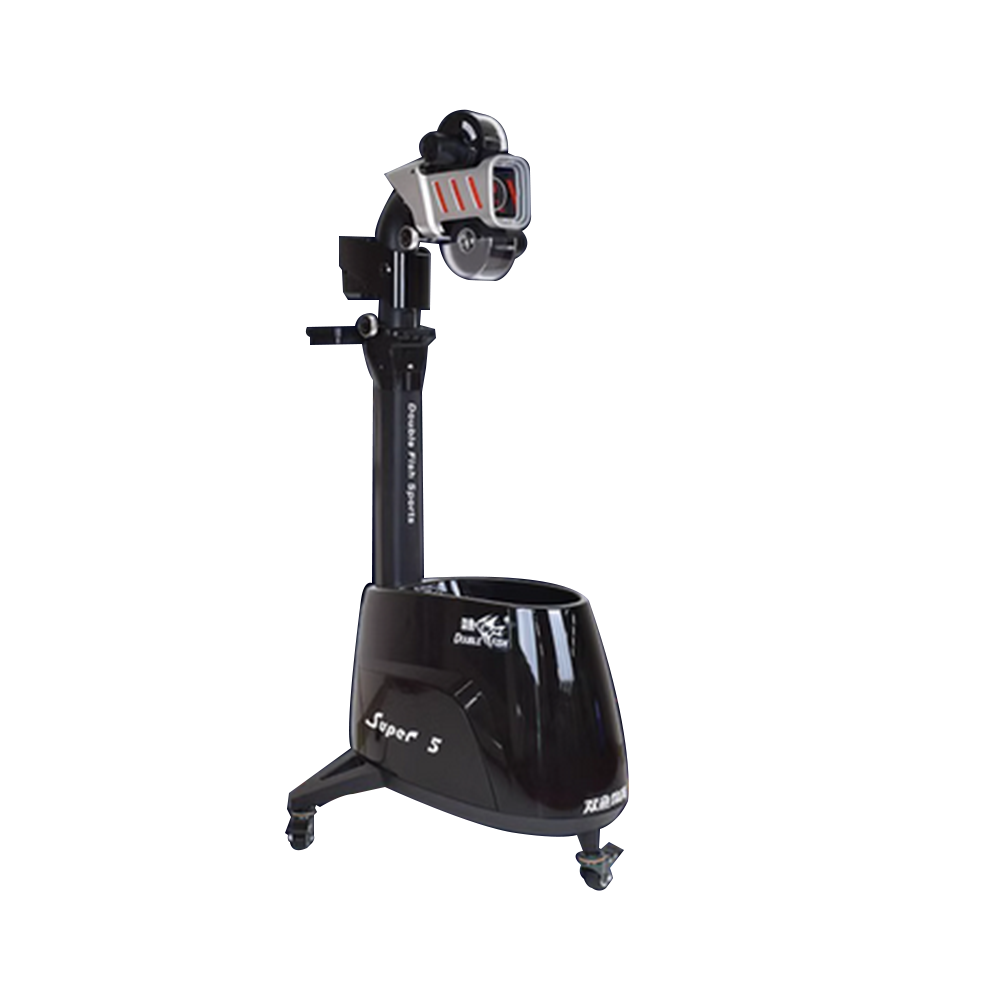 DOUBLE FISH Super 5 Vertical Intelligent Technology Table Tennis Serving Machine -Black&Blue