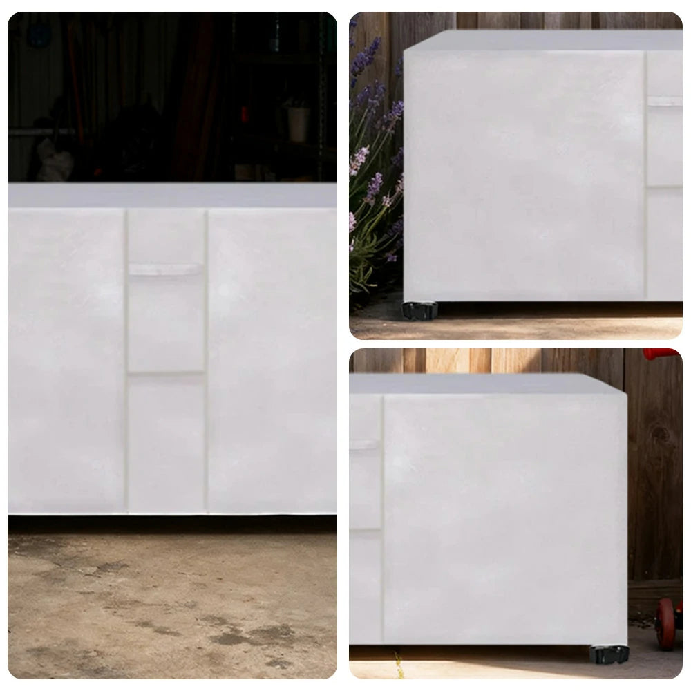 ARIX Table Tennis Table Cover - Waterproof Oxford Fabric with Drawstring, UV-Resistant and Dustproof, Suitable for Indoor and Outdoor Use - Silver