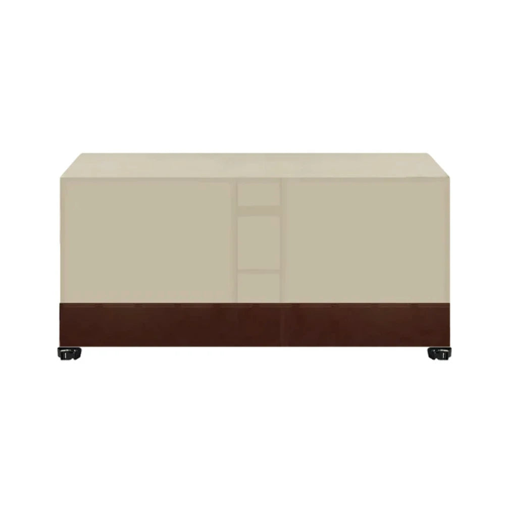 ARIX Table Tennis Table Cover - Waterproof Oxford Fabric with Drawstring, UV-Resistant and Dustproof, Suitable for Indoor and Outdoor Use - Beige & Coffee