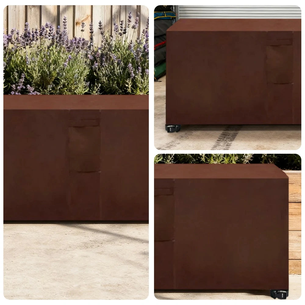 ARIX Table Tennis Table Cover - Waterproof Oxford Fabric with Drawstring, UV-Resistant and Dustproof, Suitable for Indoor and Outdoor Use - Coffee