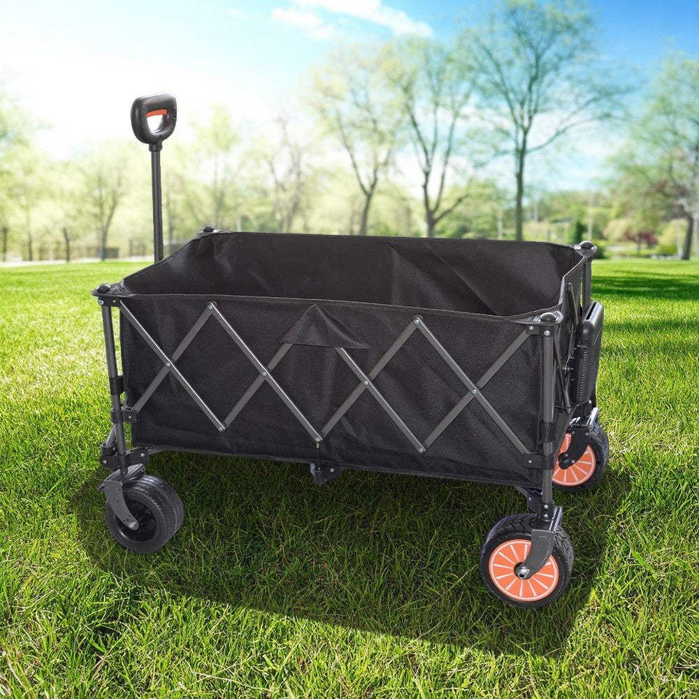 TREKKA ETC002 Electric Folding Camping Cart -180L Large Capacity Outdoor Cart Climbing Camping Equipment Beach Cart Shopping Cart