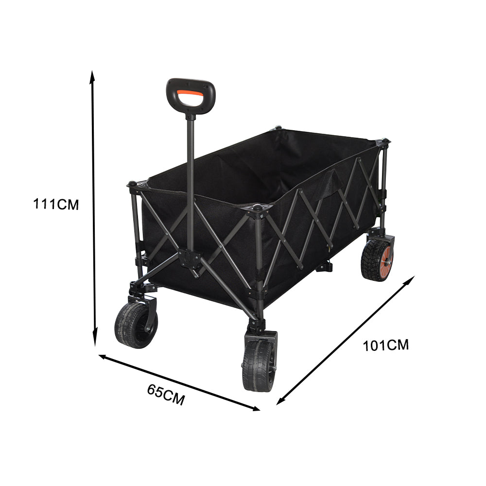 TREKKA ETC002 Electric Folding Camping Cart -180L Large Capacity Outdoor Cart Climbing Camping Equipment Beach Cart Shopping Cart