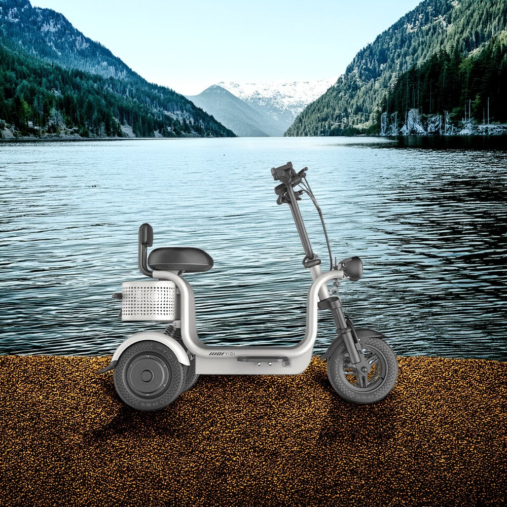 YIDI CC3 400W 48V 13Ah 11-inch Lithium Battery Foldable Electric Scooter  White High Carbon Steel Drum Brake