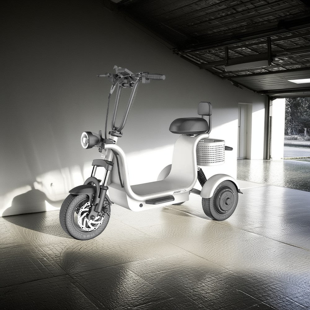 YIDI CC3 400W 48V 13Ah 11-inch Lithium Battery Foldable Electric Scooter  White High Carbon Steel Drum Brake