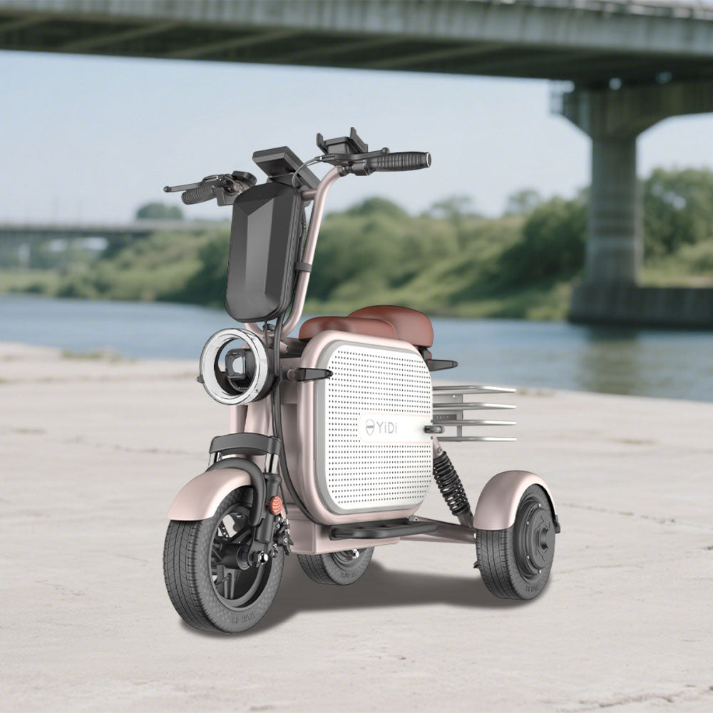 YIDI DDU10S 1000W 48V 10Ah/15Ah 11-inch Lithium Battery Dual Drive Foldable Black & Pink/Black & White High Carbon Steel Electric Scooter Drum Brake