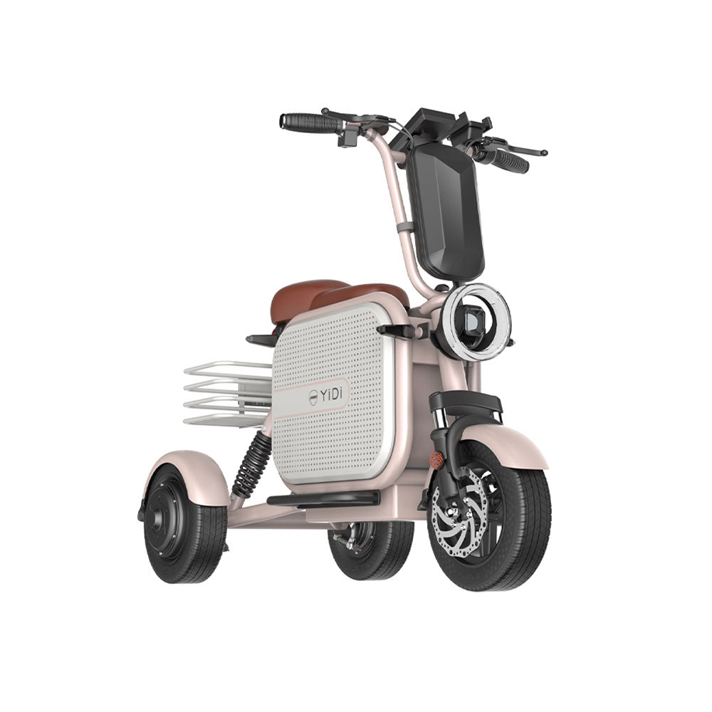 YIDI DDU10S 1000W 48V 10Ah/15Ah 11-inch Lithium Battery Dual Drive Foldable Black & Pink/Black & White High Carbon Steel Electric Scooter Drum Brake