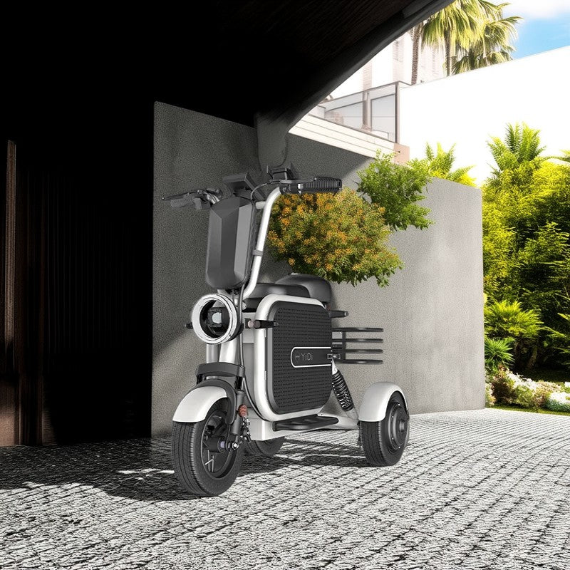 YIDI DDU10S 500W 48V 10Ah/15Ah 11-inch Lithium Battery Foldable Black & White/Black & Pink High Carbon Steel Electric Scooter Drum Brake