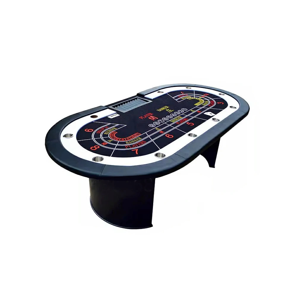 VERSA 244cm Length Roulette Table W/ Wheel Home Game Rooms Private Events - Black&White