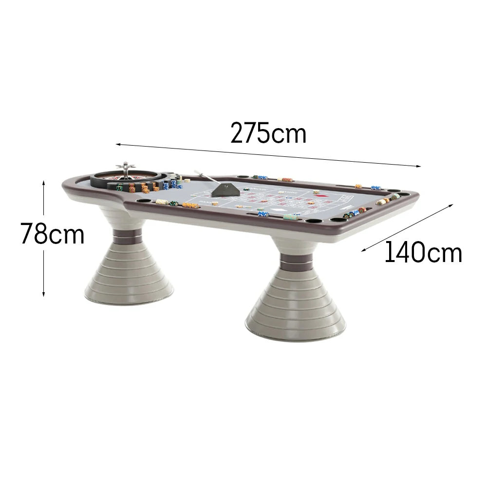 VERSA 275cm Length Luxury Roulette Table W/ Roulette Wheel Home Game Rooms Private Events
