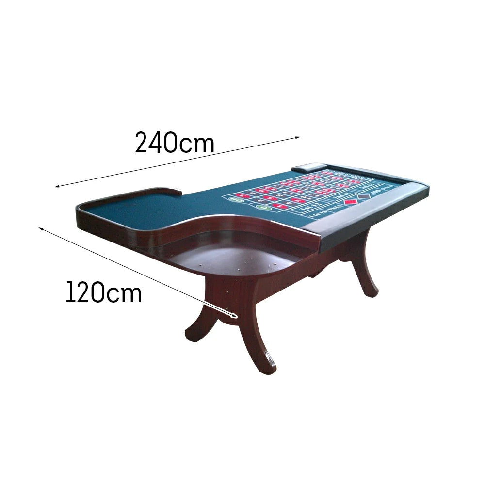 VERSA 240cm Length Roulette Table Home Game Rooms Private Events - Blue