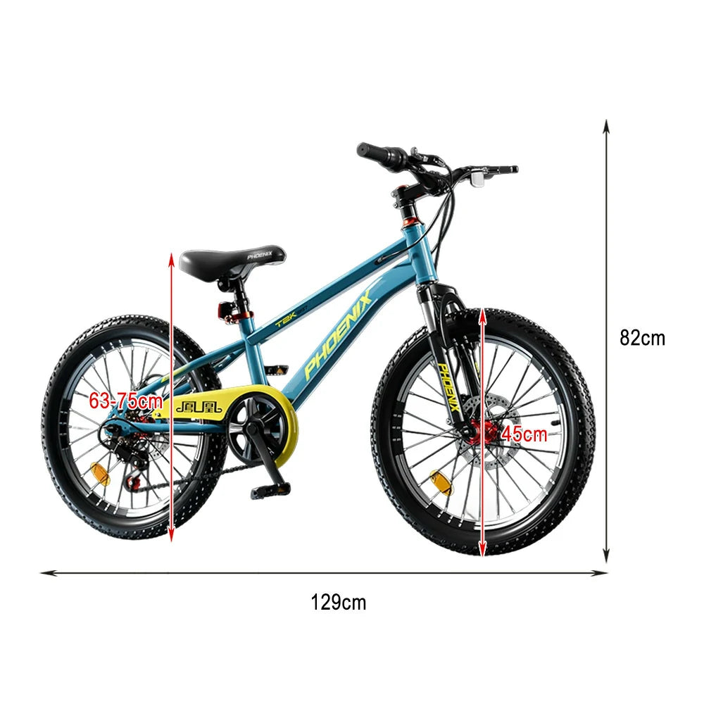 VOLTUS 18/20/22 Kids' Bike - Gear & Single-Speed Options, Spoke Wheels - Blue