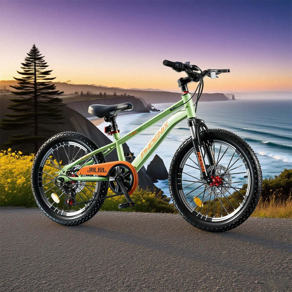 VOLTUS 18/20/22 Kids' Bike - Gear & Single-Speed Options, Spoke Wheels - Green