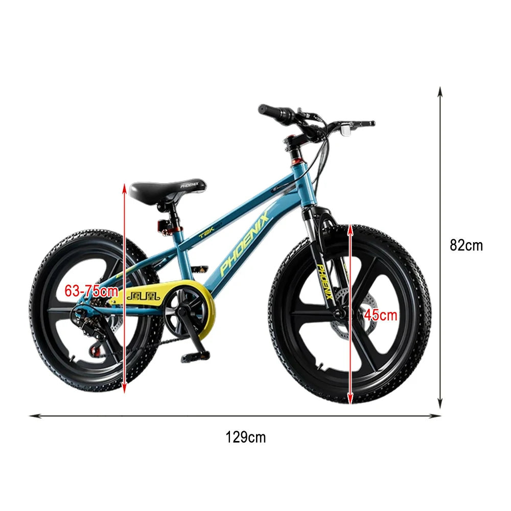 VOLTUS 18/20/22 Kids' Bike - Gear & Single-Speed Options, Integrated Wheels - Blue