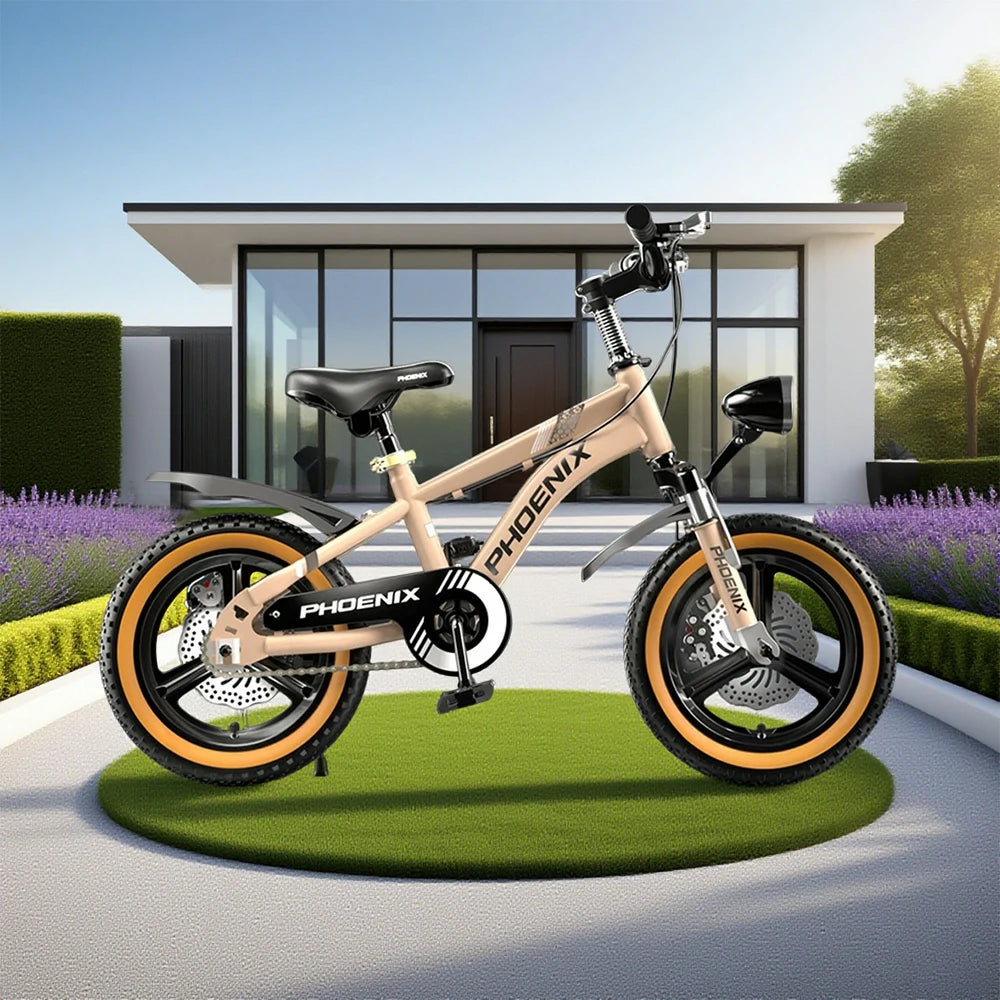 VOLTUS 14/18/22 Inch Children's Bicycle Foot Support & Training Wheels Upgraded Magnesium Alloy Integrated Wheel - Golden