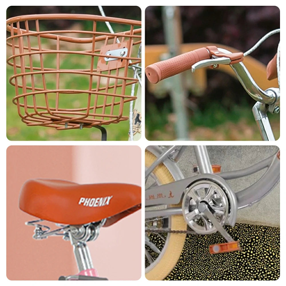 VOLTUS 16/20/22 Kids' Princess Bike - Standard & Training Wheel Options, Comfortable Seat, Safety Design - Silver