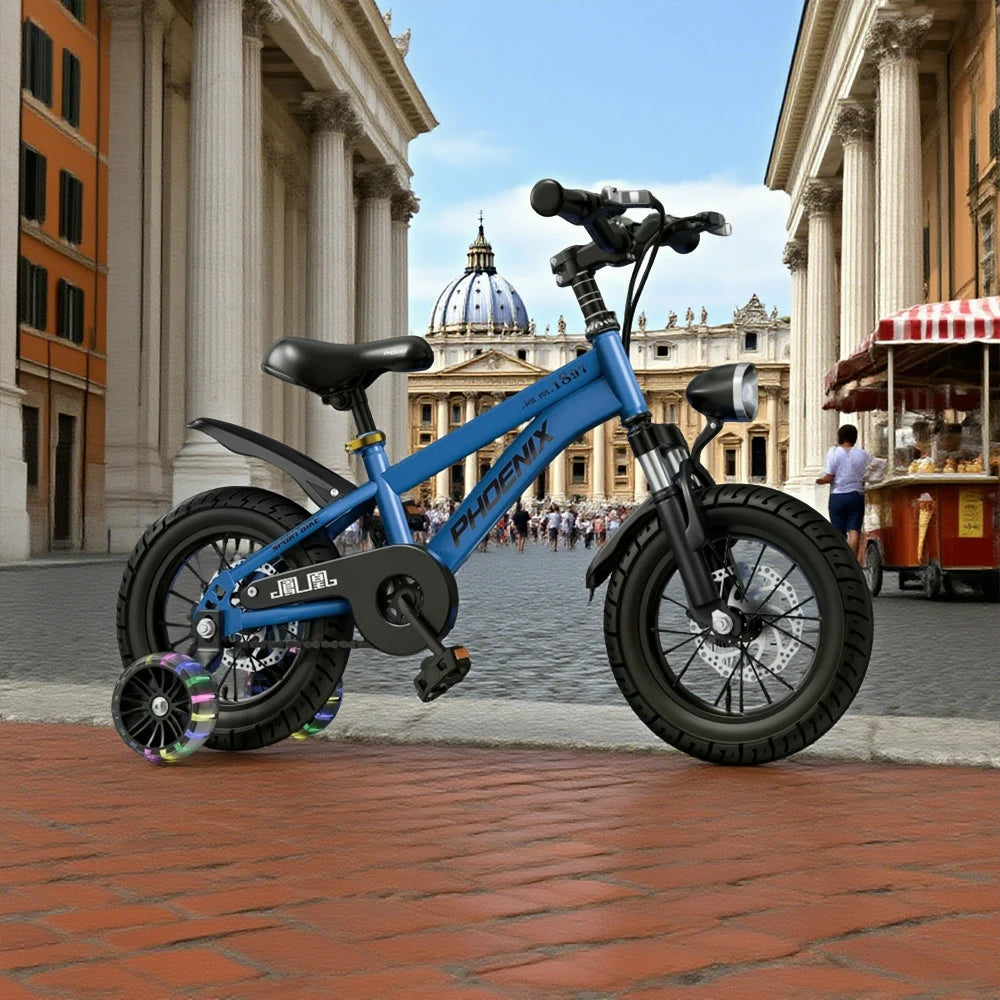 VOLTUS 18/20/22 Kids' Sport Bike - No Rear Seat, with Mudguard, Integrated or Spoke Wheels – Blue