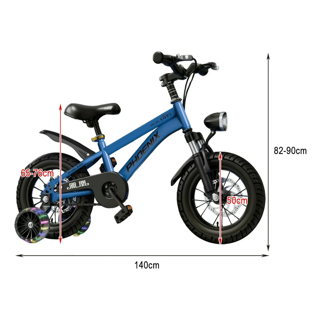 VOLTUS 18/20/22 Kids' Sport Bike - No Rear Seat, with Mudguard, Integrated or Spoke Wheels – Blue
