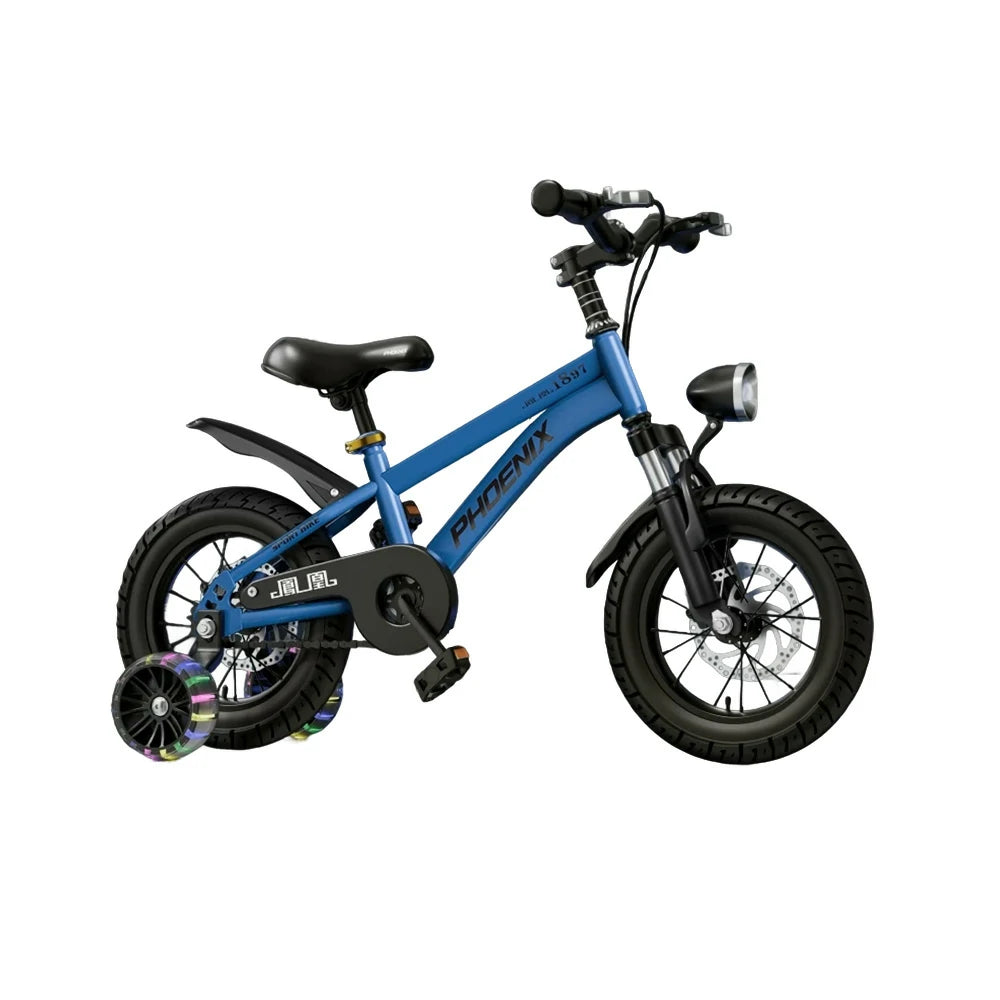 VOLTUS 18/20/22 Kids' Sport Bike - No Rear Seat, with Mudguard, Integrated or Spoke Wheels – Blue