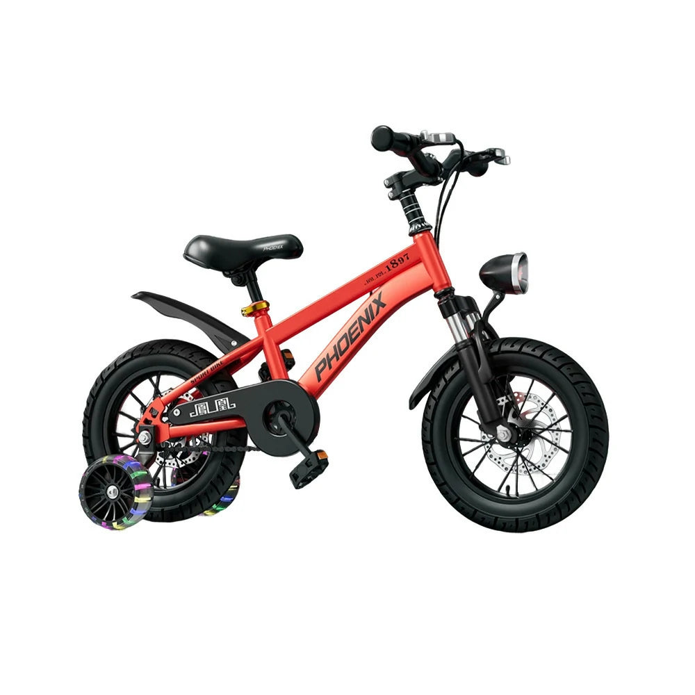 VOLTUS 18/20/22 Kids' Sport Bike - No Rear Seat, with Mudguard, Integrated or Spoke Wheels – Red
