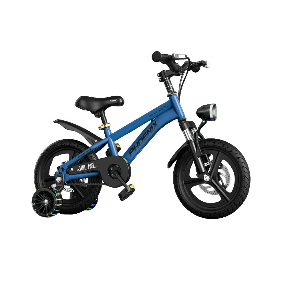 VOLTUS 18/20/22 Kids' Sport Bike - No Rear Seat, with Mudguard, Integrated or Spoke Wheels – Blue