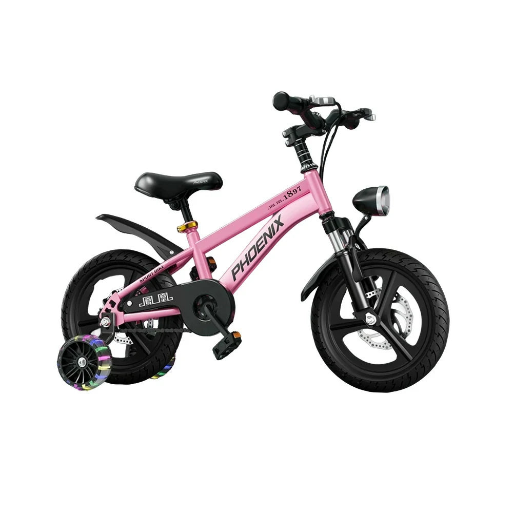 VOLTUS 18/20/22 Kids' Sport Bike - No Rear Seat, with Mudguard, Integrated or Spoke Wheels – Pink