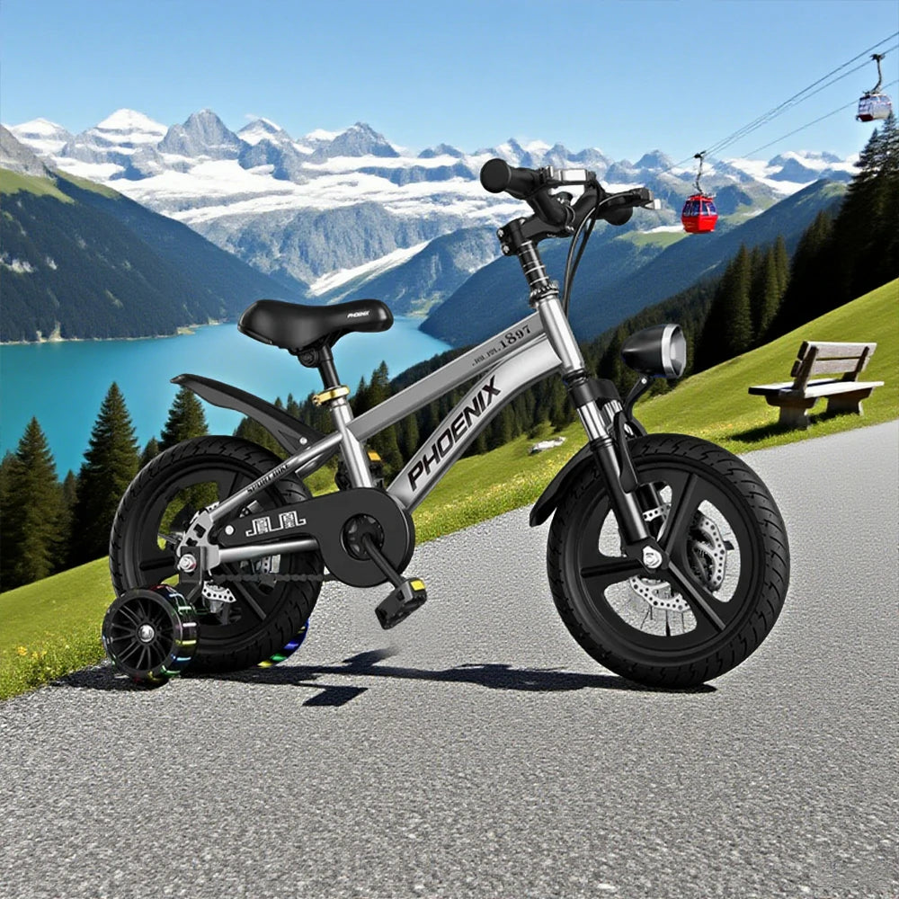 VOLTUS 18/20/22 Kids' Sport Bike - No Rear Seat, with Mudguard, Integrated or Spoke Wheels - Silvery