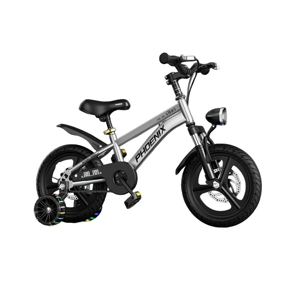VOLTUS 18/20/22 Kids' Sport Bike - No Rear Seat, with Mudguard, Integrated or Spoke Wheels - Silvery
