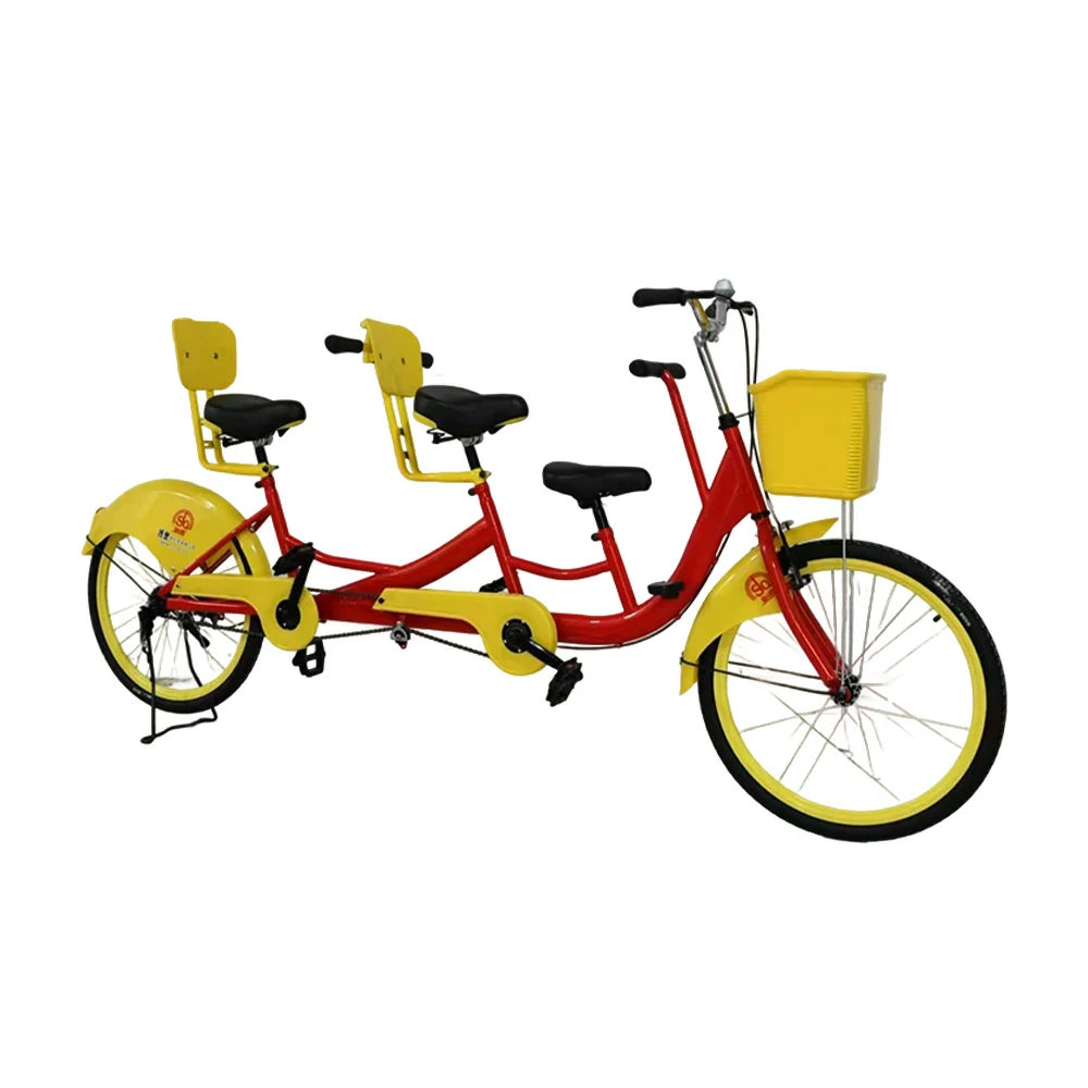 VOLTUS 3-Seater/4-Seater Three Person Bicycle Sightseeing Bike-Blue/Red/Green