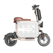 AKEZ Dudu10 500W 48V 13A Foldable Electric Scooter High-Carbon Steel Frame - Black&Pink