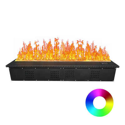 [10% OFF PRE-SALE] T&R SPORTS 1.5m 64-colour Water Mist Fireplace Manually-filled - Black (Dispatch in 8 weeks) megalivingmatters