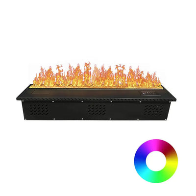 [10% OFF PRE-SALE] T&R SPORTS 1m 64-colour Water Mist Fireplace Manually-filled - Black (Dispatch in 8 weeks) megalivingmatters